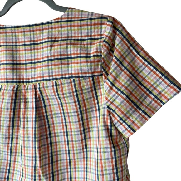 A.n.a Multicolor Plaid Women's Top XS - Picture 6 of 6
